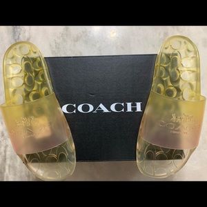 COACH RUBBER SLIDE
